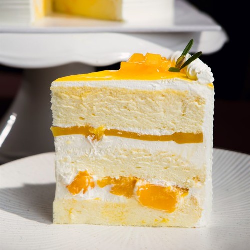 Mango Yoghurt Cake Slice