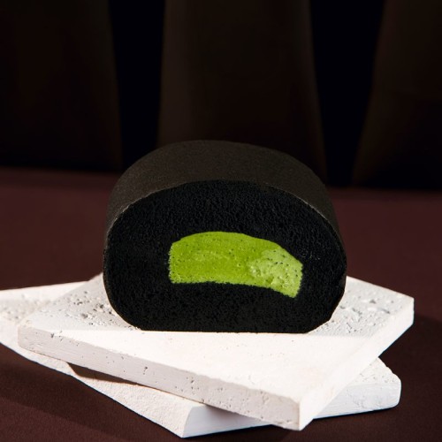 Charcoal Matcha Premium Swiss Roll (Loaf)